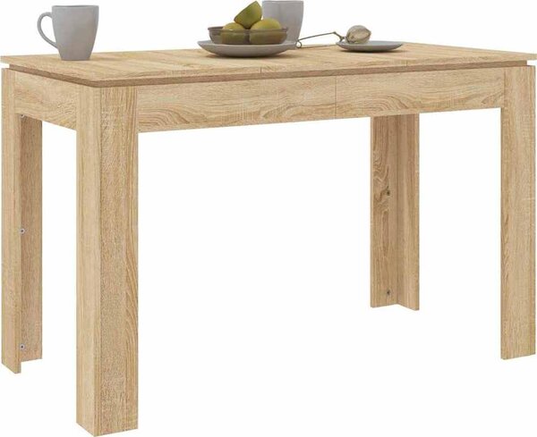 VidaXL Jídelní stůl 120 x 60 x 76 cm dřevotříska [800759] Barva: Bílá