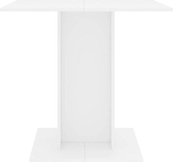 VidaXL Jídelní stůl 80 x 80 x 75 cm dřevotříska [800255] Barva: Bílá