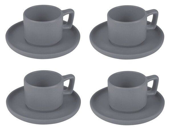 Sada hrnků na espresso s podšálkem 8 ks 100 ml Aspen Collection
