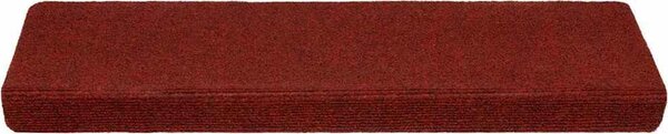 VidaXL Schodové rohože samolepicí 5 ks 65 x 21 x 4 cm s obdélníkovým okrajem [149724] Barva: Vínová