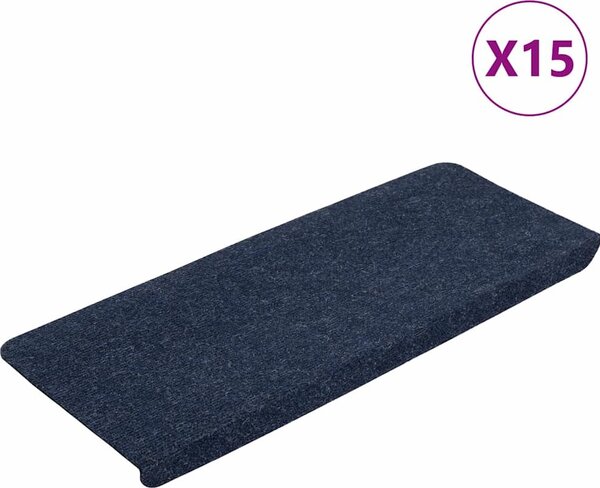 VidaXL Samolepicí nášlapy na schody 15 ks 65x24,5x3,5 cm [343478] Barva: antracitová