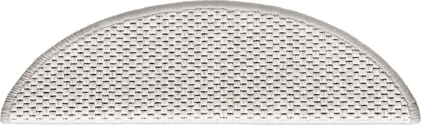 VidaXL Samolepicí nášlapy na schody vzhled 15 ks 56x17x3cm [326864] Barva: Stříbrná