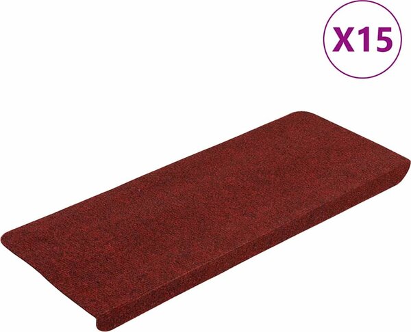 VidaXL Samolepicí nášlapy na schody 15 ks 65x24,5x3,5 cm [343478] Barva: antracitová