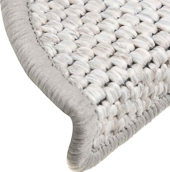 VidaXL Samolepicí nášlapy na schody vzhled 15 ks 56x17x3cm [326864] Barva: Stříbrná
