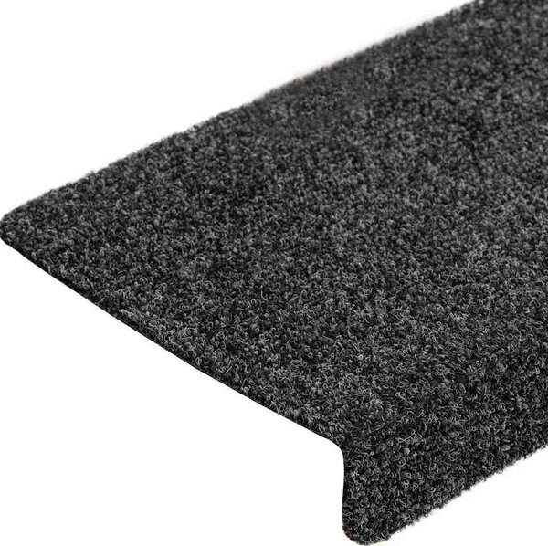 VidaXL Schodové rohože samolepicí 5 ks 65 x 21 x 4 cm s obdélníkovým okrajem [149724] Barva: Vínová