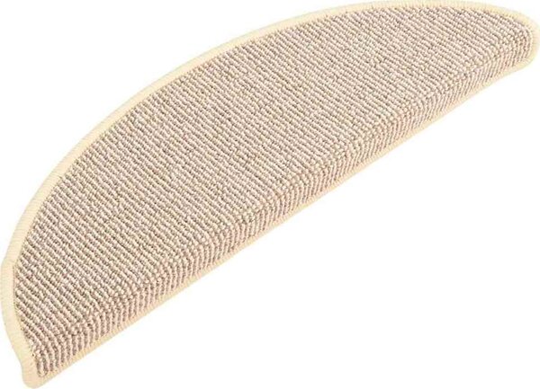 VidaXL Kobercové nášlapy na schody 15 ks 56 x 17 x 3 cm [149848] Barva: krémová