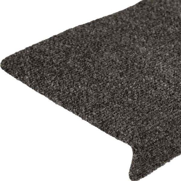 VidaXL Schodové rohože samolepicí 15 ks 65 x 21 x 4 cm s obdélníkovým okrajem [134563] Barva: světle hnědá