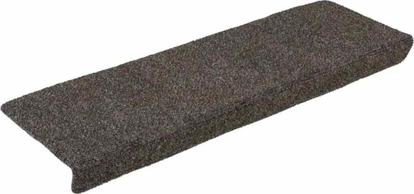 VidaXL Schodové rohože samolepicí 15 ks 65 x 21 x 4 cm s obdélníkovým okrajem [134563] Barva: Hnědá