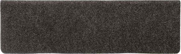 VidaXL Schodové rohože samolepicí 15 ks 65 x 21 x 4 cm s obdélníkovým okrajem [134563] Barva: Hnědá