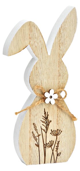 Velikonoční dřevěný zajíc FLORAL RABBIT 20 cm