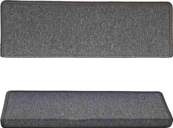 VidaXL Schodové rohože 15 ks 65 x 21 x 4 cm s obdélníkovým okrajem [326194] Barva: světle hnědá