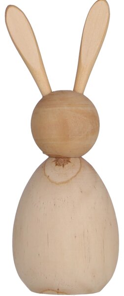 Dřevěný zajíček BUNNY DAISY 17,5 cm přírodní