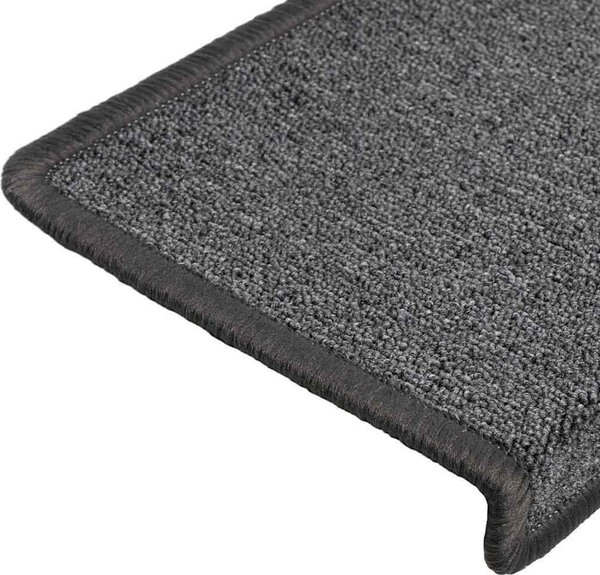 VidaXL Schodové rohože 15 ks 65 x 21 x 4 cm s obdélníkovým okrajem [326194] Barva: světle hnědá