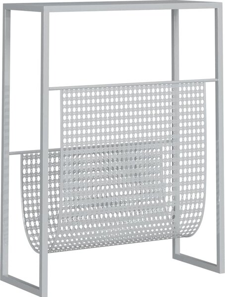 VidaXL Stojan na časopisy 35 x 15 x 45 cm ocel [331668] Barva: Černá