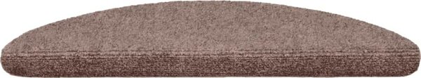 VidaXL Schodové rohože samolepicí 15 ks 56 x 17 x 3 cm půlkulaté [132692] Barva: světle hnědá