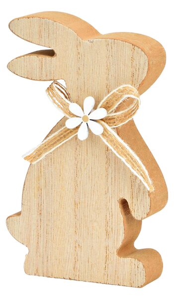 Velikonoční dřevěný zajíc BOW BUNNY 12 cm