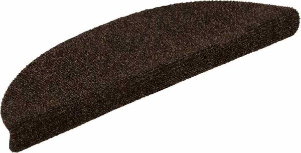 VidaXL Schodové rohože samolepicí 15 ks 56 x 17 x 3 cm půlkulaté [132692] Barva: světle hnědá