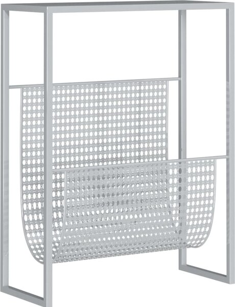 VidaXL Stojan na časopisy 35 x 15 x 45 cm ocel [331668] Barva: Černá