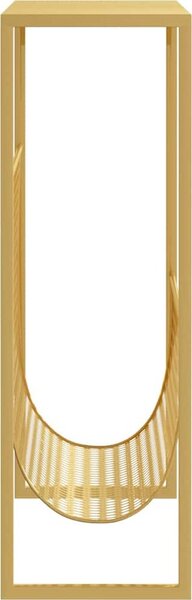 VidaXL Stojan na časopisy 35 x 15 x 45 cm ocel [331668] Barva: Černá