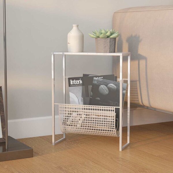 VidaXL Stojan na časopisy 35 x 15 x 45 cm ocel [331668] Barva: Černá