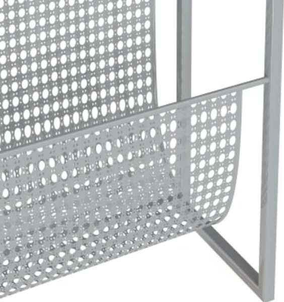 VidaXL Stojan na časopisy 35 x 15 x 45 cm ocel [331668] Barva: Černá
