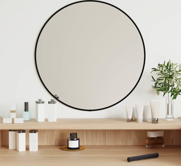 VidaXL Nástěnné zrcadlo Ø 50 cm kulaté [348181] Barva: Černá