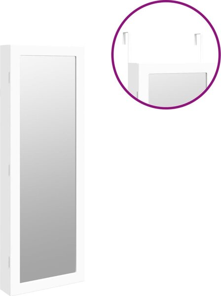 VidaXL Zrcadlová šperkovnice s LED světly nástěnná [353235] Barva: Hnědá
