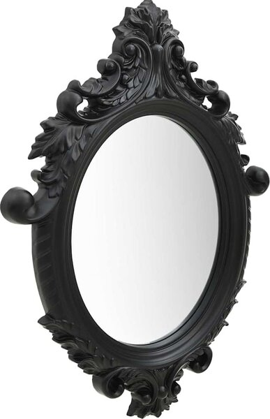 VidaXL Nástěnné zrcadlo zámecký styl 56 x 76 cm [320357] Barva: Černá