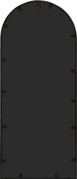VidaXL Zahradní zrcadlo 100 x 45 cm železo do exteriéru [318373] Barva: Černá