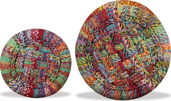VidaXL Stoličky chindi design 2 ks bambus [244216] Barva: Hnědá