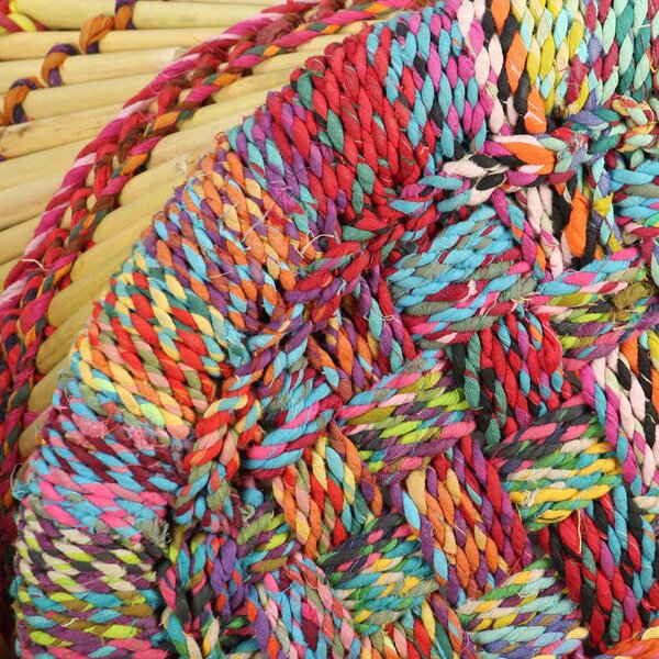 VidaXL Stoličky chindi design 2 ks bambus [244216] Barva: Hnědá