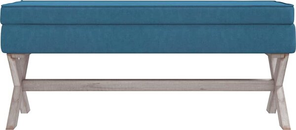 VidaXL Stolička s úložným prostorem 110x45x49 cm samet [344526] Barva: Tmavě šedá