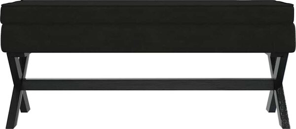 VidaXL Stolička s úložným prostorem 110x45x49 cm samet [344526] Barva: Tmavě šedá