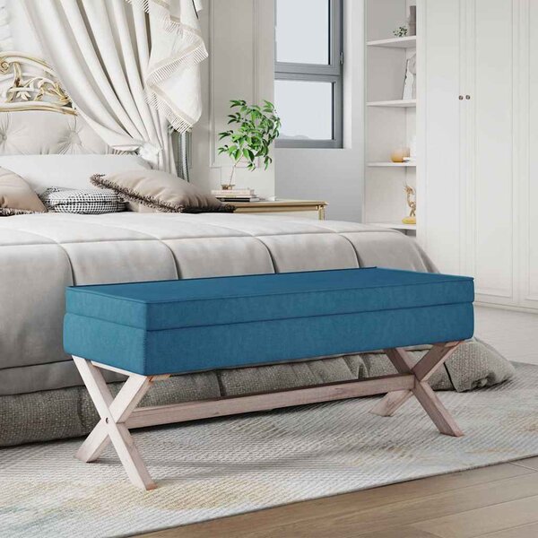 VidaXL Stolička s úložným prostorem 110x45x49 cm samet [344526] Barva: Tmavě šedá