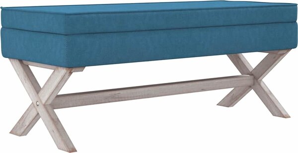 VidaXL Stolička s úložným prostorem 110x45x49 cm samet [344526] Barva: Tmavě šedá