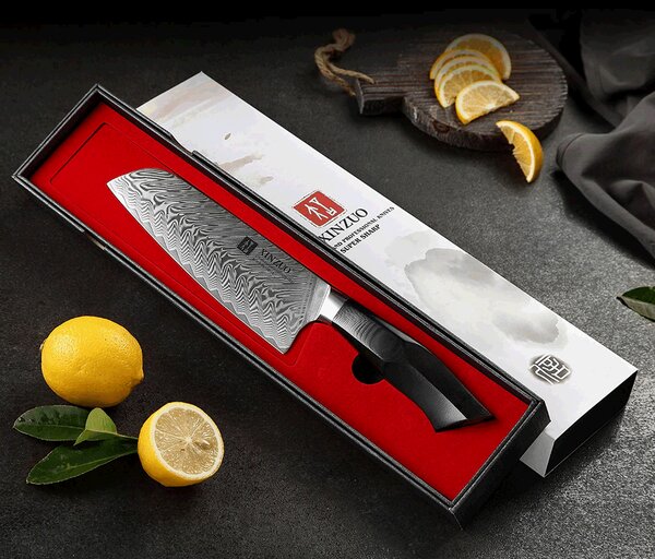 Santoku nůž 7.3" XINZUO ŠIGA 67 vrstev damaškové oceli