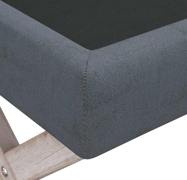 VidaXL Stolička s úložným prostorem 110x45x49 cm samet [344526] Barva: Tmavě šedá
