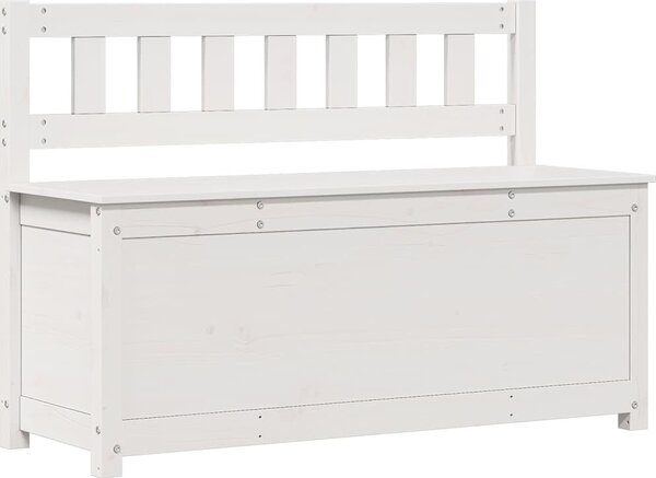 VidaXL Lavice 110 x 41 x 76,5 cm masivní borovice [823555] Barva: Bílá