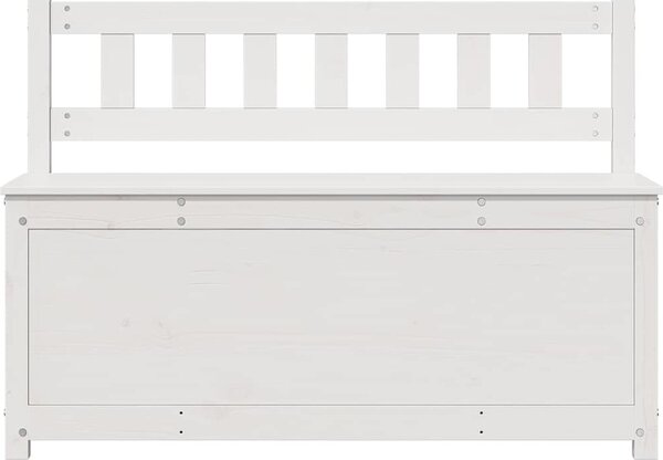 VidaXL Lavice 110 x 41 x 76,5 cm masivní borovice [823555] Barva: Bílá