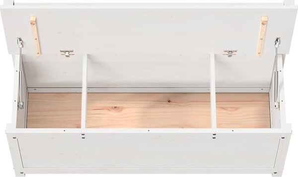 VidaXL Lavice 110 x 41 x 76,5 cm masivní borovice [823555] Barva: Bílá