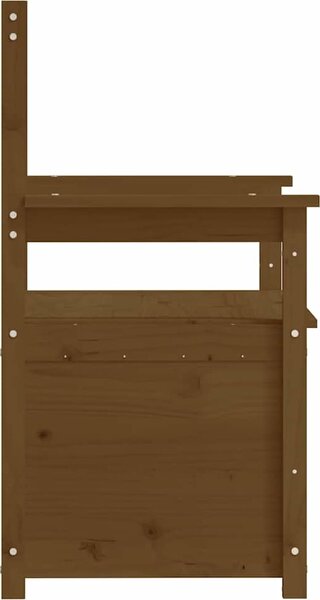 VidaXL Lavice 112,5 x 51,5 x 96,5 cm masivní borovice [823559] Barva: Přírodní