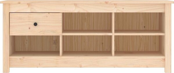 VidaXL Botník 110 x 38 x 45,5 cm masivní borovice [814594] Barva: Přírodní