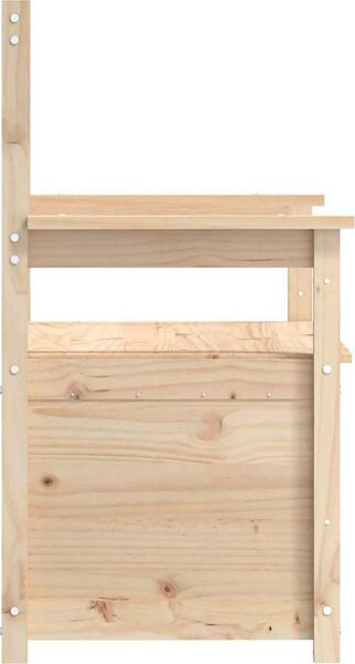 VidaXL Lavice 112,5 x 51,5 x 96,5 cm masivní borovice [823559] Barva: Přírodní