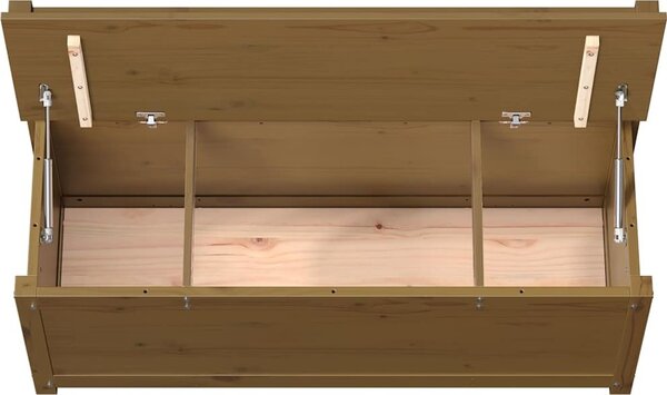 VidaXL Lavice 110 x 41 x 76,5 cm masivní borovice [823555] Barva: Bílá