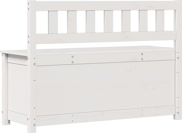 VidaXL Lavice 110 x 41 x 76,5 cm masivní borovice [823555] Barva: Bílá