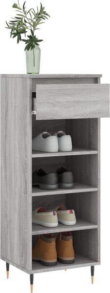 VidaXL Botník 40x36x105 cm kompozitní dřevo [831453] Barva: Černá