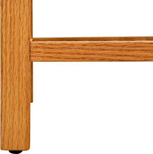 VidaXL Botník s 5 policemi 100 x 27 x 100 cm masivní dubové dřevo [331751]