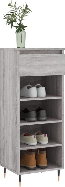 VidaXL Botník 40x36x105 cm kompozitní dřevo [831453] Barva: Černá