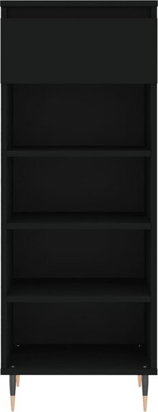 VidaXL Botník 40x36x105 cm kompozitní dřevo [831453] Barva: Černá