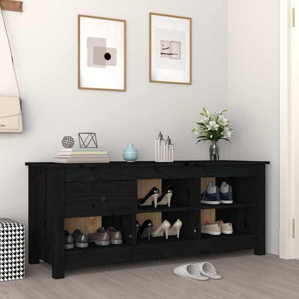 VidaXL Botník 110 x 38 x 45,5 cm masivní borovice [814594] Barva: Přírodní